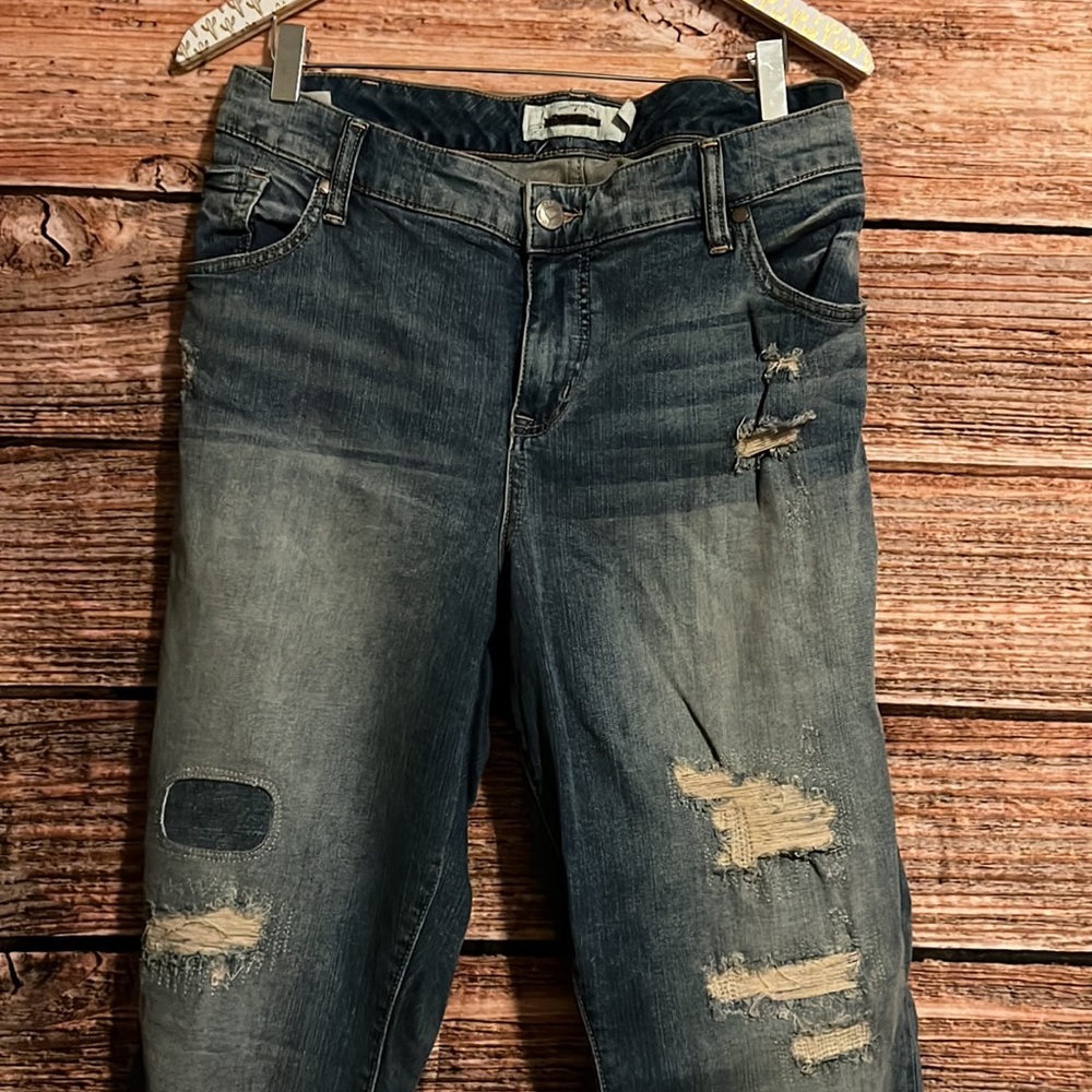 Torrid Ankle Skinny Jeans Distressed Hem - Picture 6 of 10